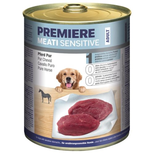 Premiere Meati Sensitive Hrană pentru câini adulți cu cal 800 g