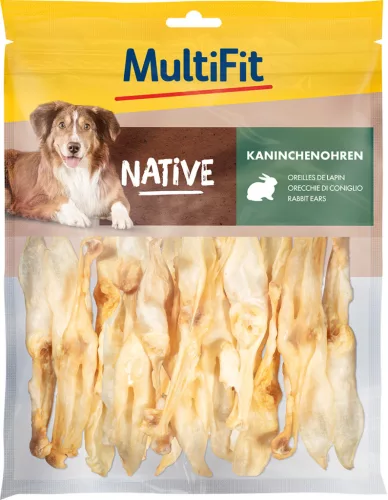 MultiFit Native Recompensă pentru câini, cu urechi de iepure 100 g