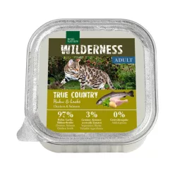   Real Nature Wilderness Hrană umedă pentru pisici adulte cu pui și somon 100 g