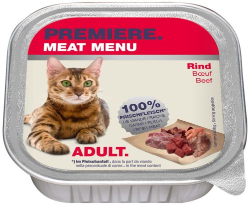 Premiere Meat Menu Hrană pentru pisici cu vită 100 g