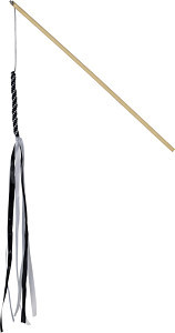 AniOne Jucărie pentru pisici, bețișor cu panglică, L