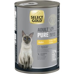   Select Gold Pure Hrană umedă pentru pisici adulte, cu pui 400 g