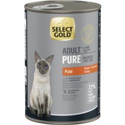   Select Gold Pure Hrană umedă pentru pisici adulte, cu curcan 400 g