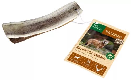 Real Nature Wilderness Snack din corn de cerb roșu pentru câini M