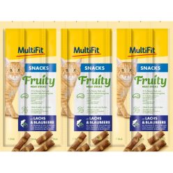  MultiFit Fruit Recompense pentru pisici, cu somon și afine 40 g
