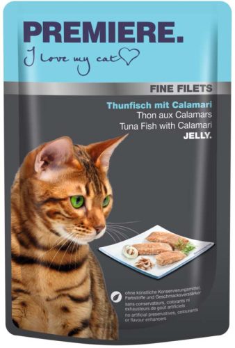 Premiere Fine Filets Hrană pentru pisici cu ton și calamar 100 g