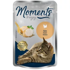   Moments Hrană umedă pentru pisici adulte cu pui în sos 70 g