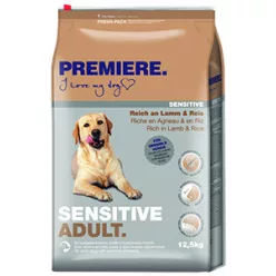   Premiere Sensitive Hrană pentru câini adulți cu miel și orez 12,5 kg