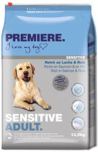 Premiere Sensitive Hrană pentru câini adulți cu somon și orez 12,5 kg