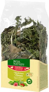Real Nature Suplimente nutritive pentru hrana rozătoarelor și iepurilor pitici, cu ierburi mediterane 100 g