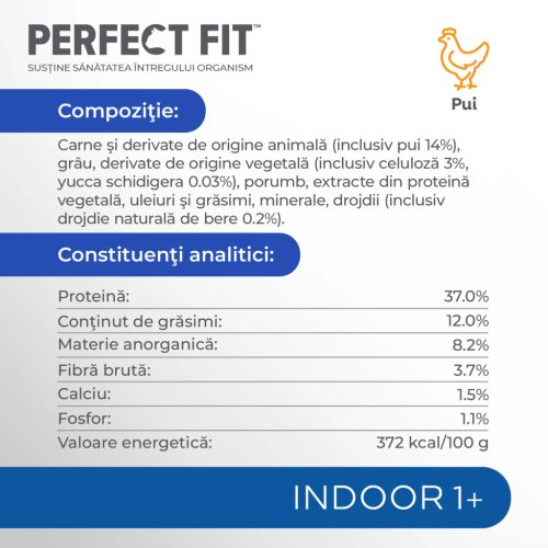 Perfect Fit hrană uscată cu pui pentru pisici adulte 750 g