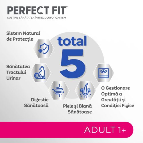 Perfect Fit hrană uscată pentru pisici adulte cu somon 750 g