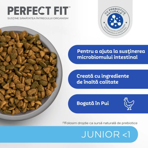 Perfect Fit Junior hrană uscată cu pui pentru pisici junioare 750 g