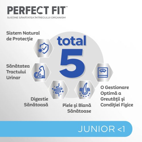 Perfect Fit Junior hrană uscată cu pui pentru pisici junioare 750 g