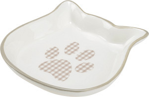 AniOne Farfurie ceramică cu model lăbuță pătrată 200 ml