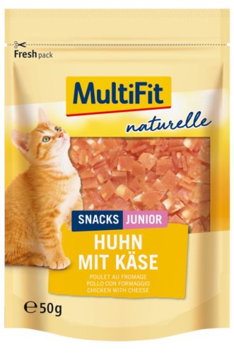 MultiFit Naturelle Recompensă pentru pisici, cu pui și brânză 50g