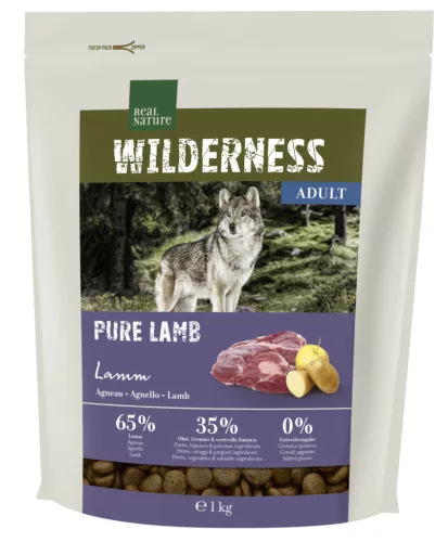 Real Nature Wilderness Hrană uscată pentru câini, cu miel 1 kg
