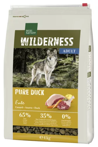 Real Nature Wilderness Hrană uscată pentru câini, cu rață 4 kg