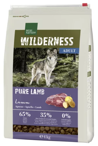 Real Nature Wilderness Hrană uscată pentru câini, cu miel 4kg