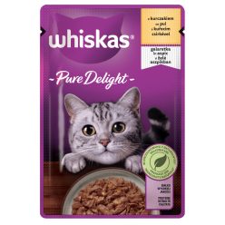   Whiskas Pure Delight hrană umedă pentru pisici adulte, cu pui în aspic 85 g