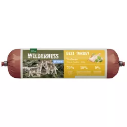   Real Nature Wilderness Salam pentru câini juniori, cu curcan 800 g
