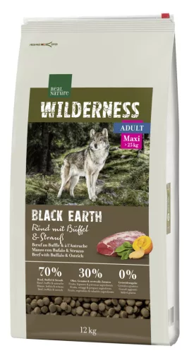 Real Nature Wilderness Hrană uscată pentru câini adulți de talie mare, cu struț 12 kg