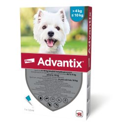   Advantix Spot-On pentru câini de talie mică 4-10 kg, 1 pipetă x 1.0ml