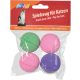 Fit+Fun Jucărie pentru pisici, mingi moi 4 buc, M