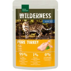   Real Nature Wilderness Hrană pentru pisici adulte, cu curcan 85g