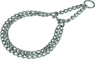 AniOne Zgardă pentru câini din oțel cromat M