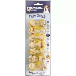   Premiere Wrap It Mini Bones Gustare pentru câini de talie mică, cu pui 7 buc.