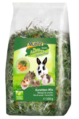 MultiFit Hrană pentru mamifere mici cu morcovi și ierburi 100 g