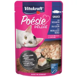   Vitakraft Poésie Délice Hrană umedă pentru pisici adulte cu pește pollock în sos 85 g