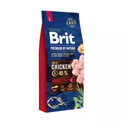   Brit Premium by Nature Hrană uscată pentru câini adulți de talie mare, cu pui 15 kg