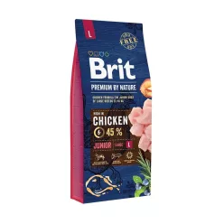  Brit Premium by Nature Hrană uscată pentru câini de talie mare, cu pui 15 kg