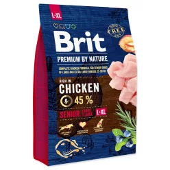   Brit Premium by Nature Hrană uscată pentru câini seniori de talie mare și foarte mare, cu pui 15 kg