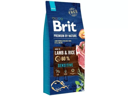 Brit Premium by Nature Hrană pentru câini, cu miel și orez 15 kg