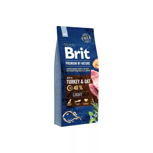 Brit Premium by Nature Hrană uscată pentru câini, cu curcan 15 kg