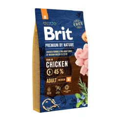   Brit Premium by Nature Hrană uscată pentru câini adulți de talie medie, cu pui 3 kg