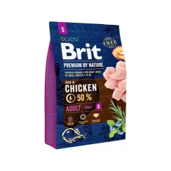   Brit Premium by Nature Hrană pentru câini adulți de talie mică, cu pui 3 kg
