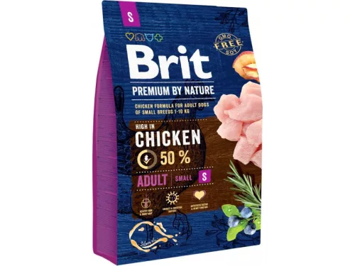 Brit Premium by Nature Hrană pentru câini adulți de talie mică, cu pui 3 kg