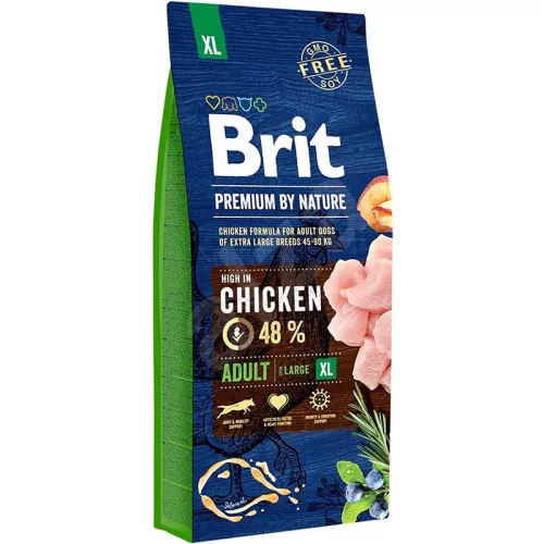 Brit Premium by Nature Hrană uscată pentru câini adulți de talie foarte mare, cu pui 15 kg