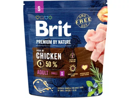Brit Premium by Nature Hrană pentru câini adulți de talie mică, cu pui 1 kg