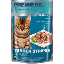   Premiere Tender Stripes Hrană pentru pisici adulte cu ton 85 g