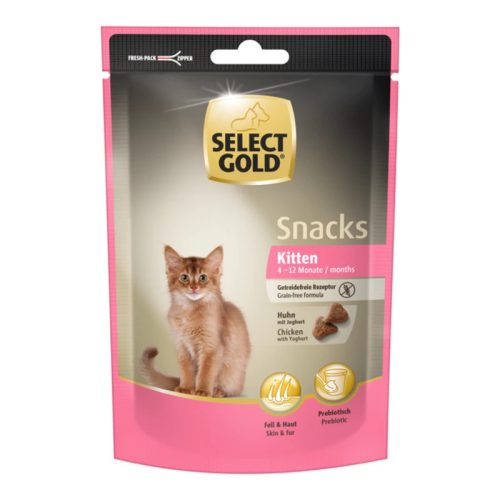 Select Gold Snacks Recompensă pentru pisici, cu pui și iaurt 75 g
