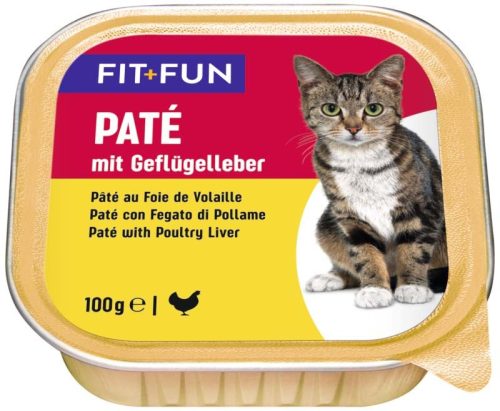Fit+Fun Hrană pentru pisici adulte, cu ficat de pui 100g