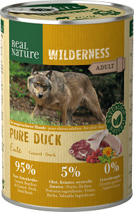 Real Nature Wilderness Hrană pentru câini, cu rață 400g