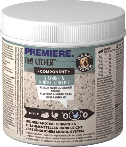 Premiere Raw Kitchen Supliment pentru câini adulți, cu vitamine și substanțe minerale mixte 500 g