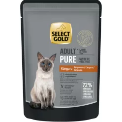   Select Gold Pure Hrană umedă pentru pisici adulte cu cangur 85 g