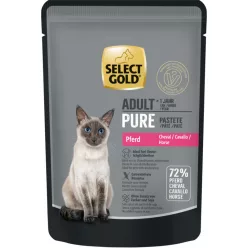   Select Gold Pure Hrană umedă pentru pisici adulte cu cal 85 g
